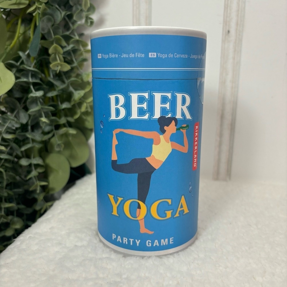 Beer Yoga Party Game Holiday Gift Fun Adult Drinking Game with‎ Yoga Poses
